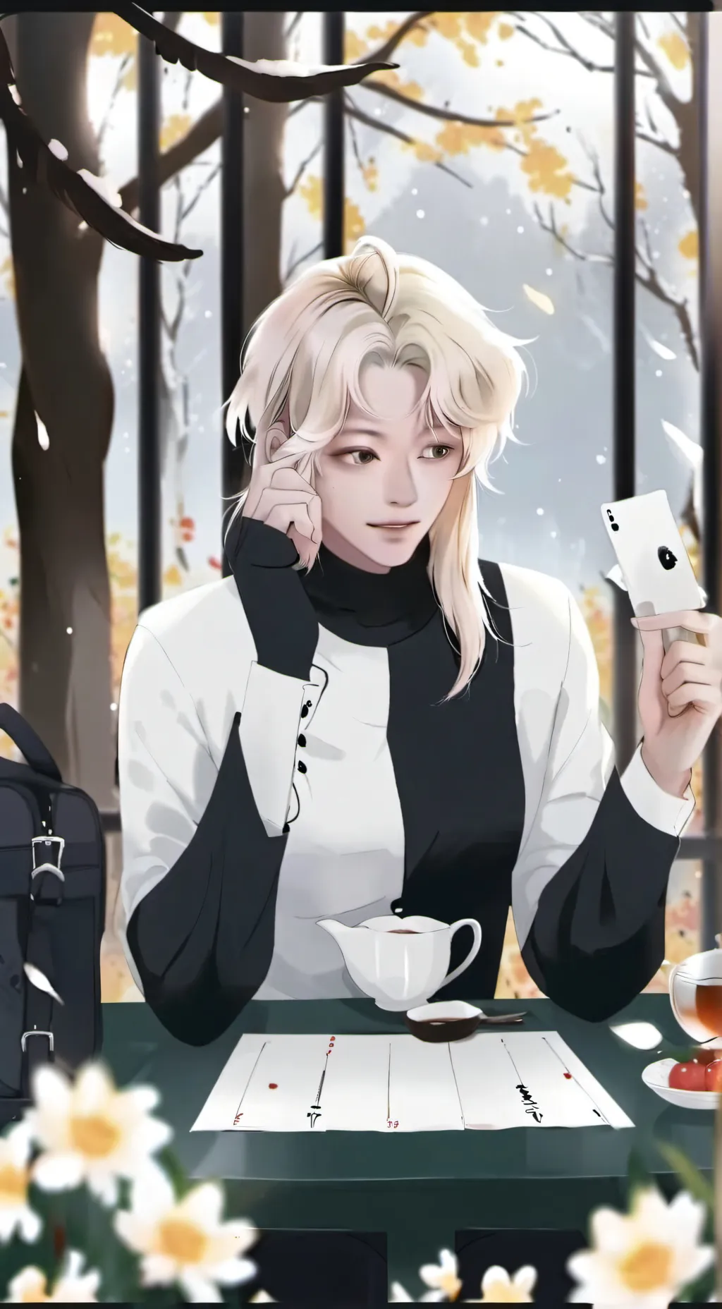 ai character: саня background