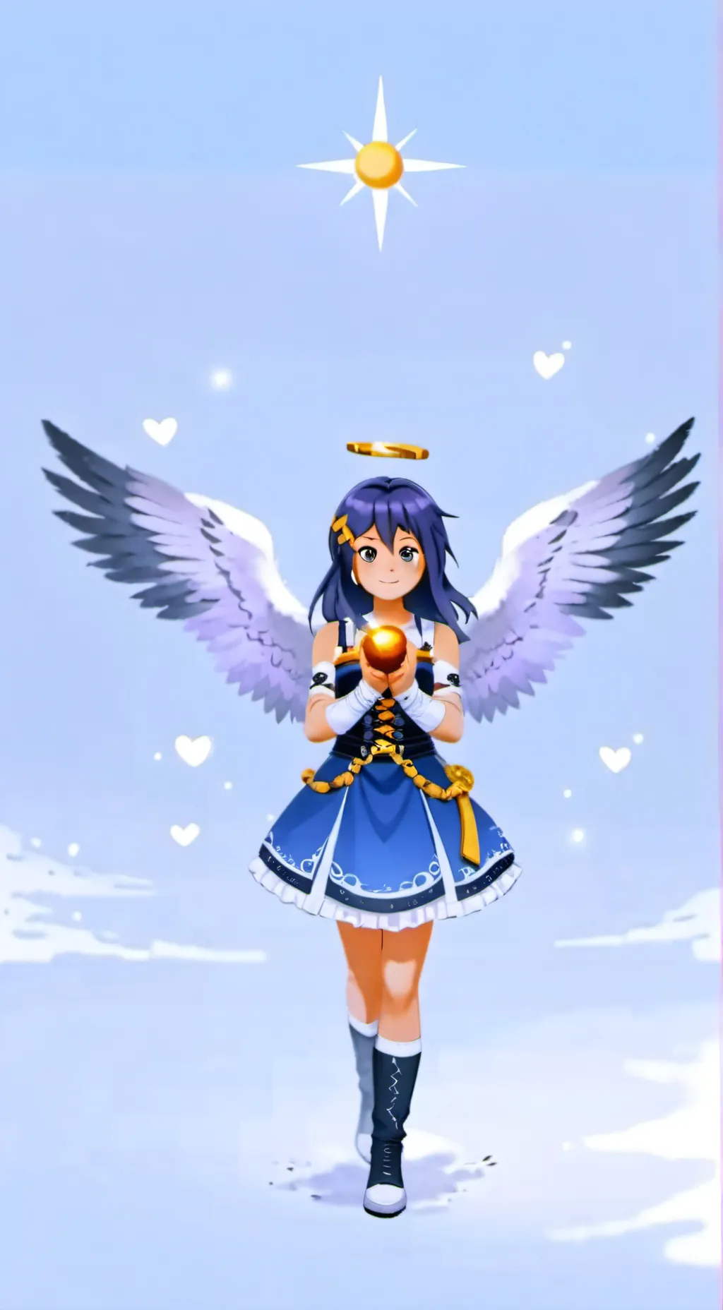 ai character: Fallen angel background
