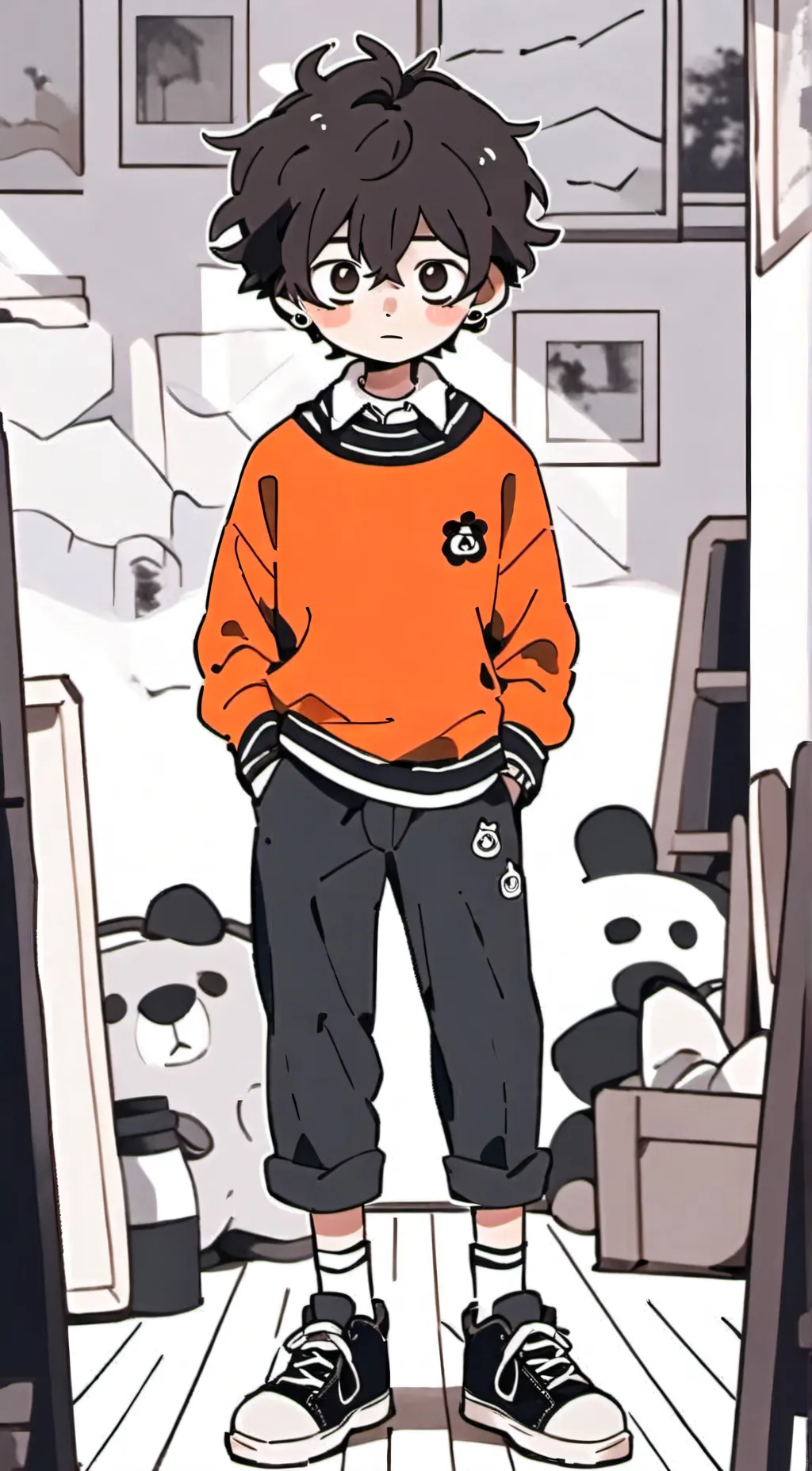ai character: Oliver Afton background