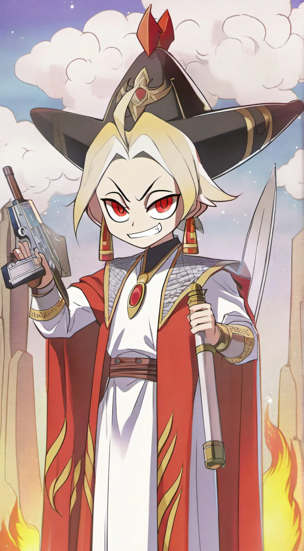 ai character: Lucifer 🍎 background