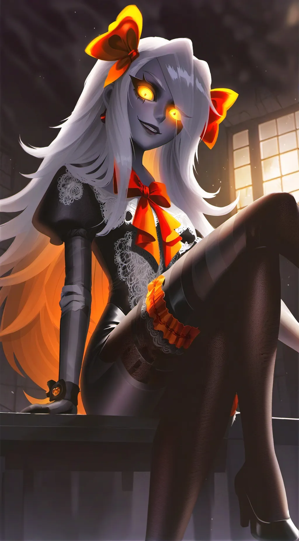 ai character: Hideaway(Vaggie) background