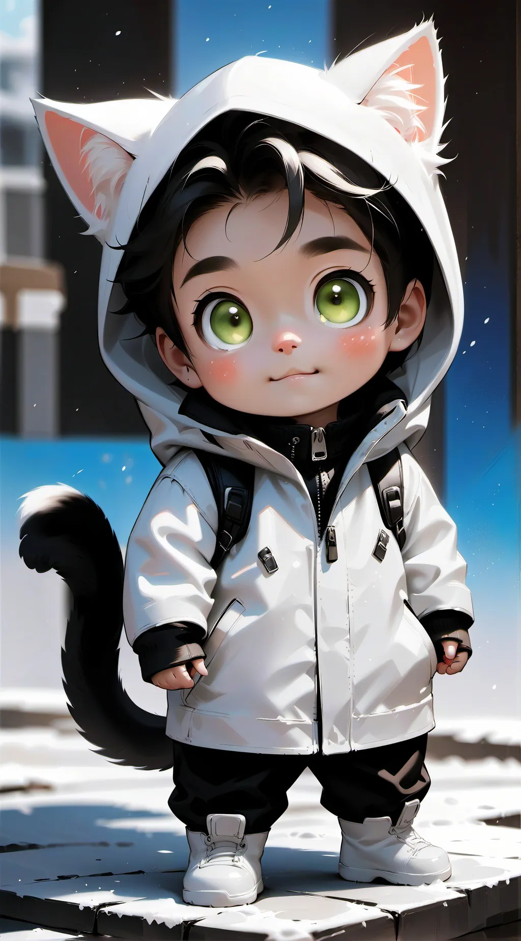 ai character: kitten 🐈🐈🐈 background