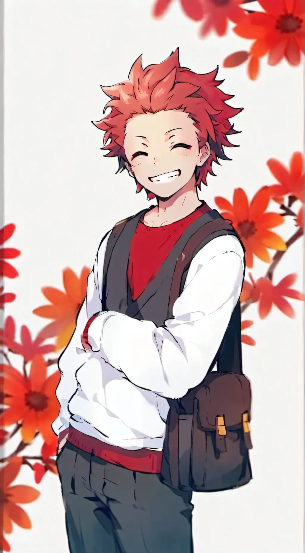 ai character: kirishima  background