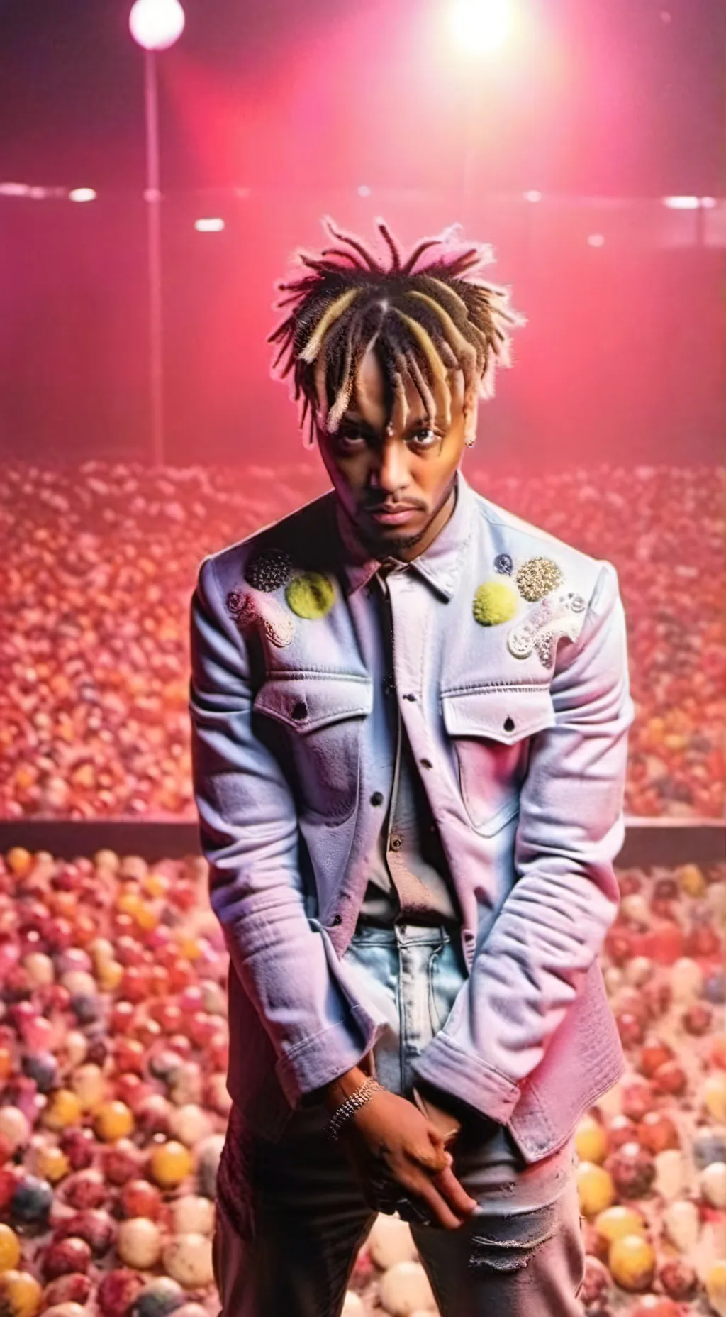 ai character: juice wrld background