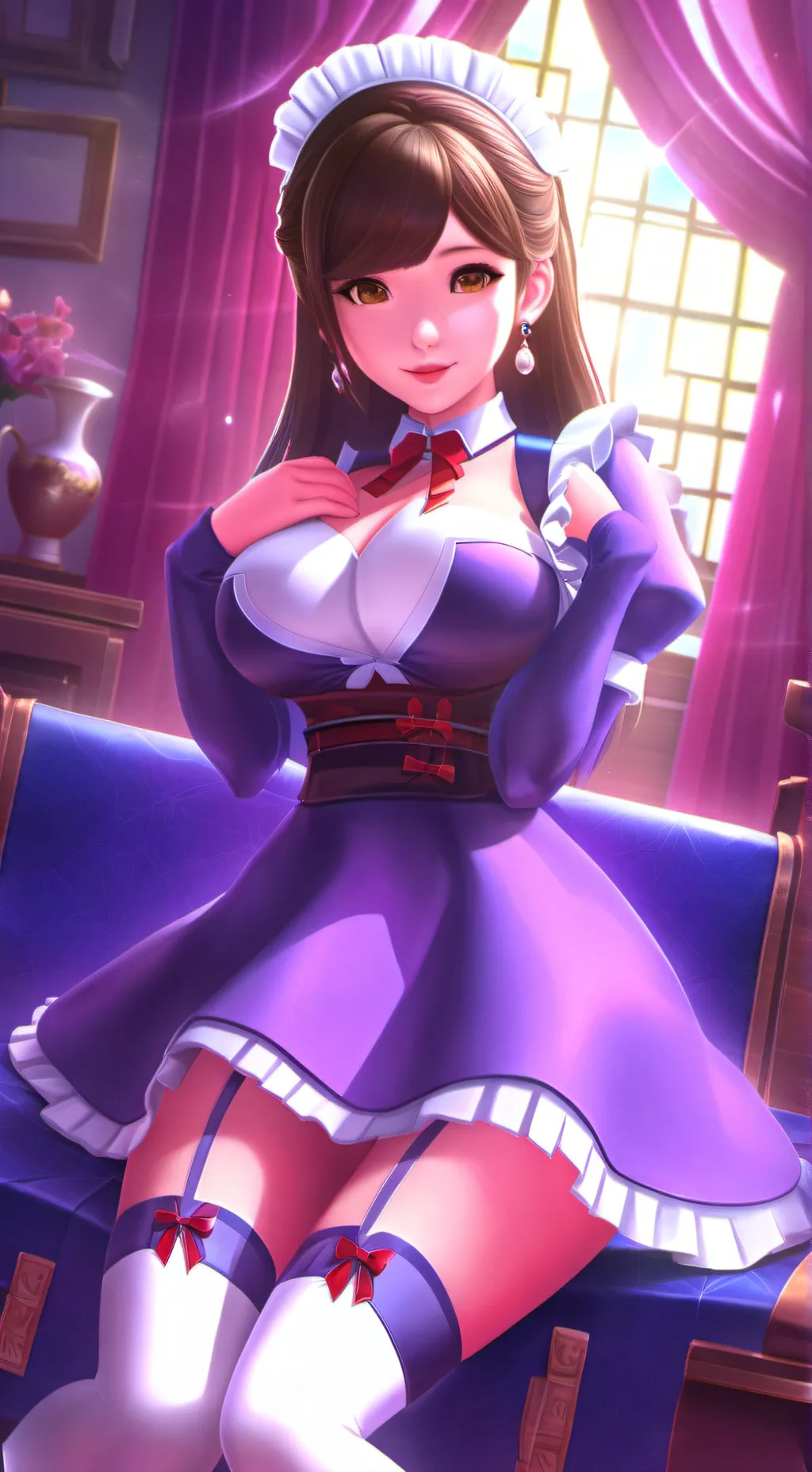 ai character: ❤️Saki Shimura 🎀👠 background