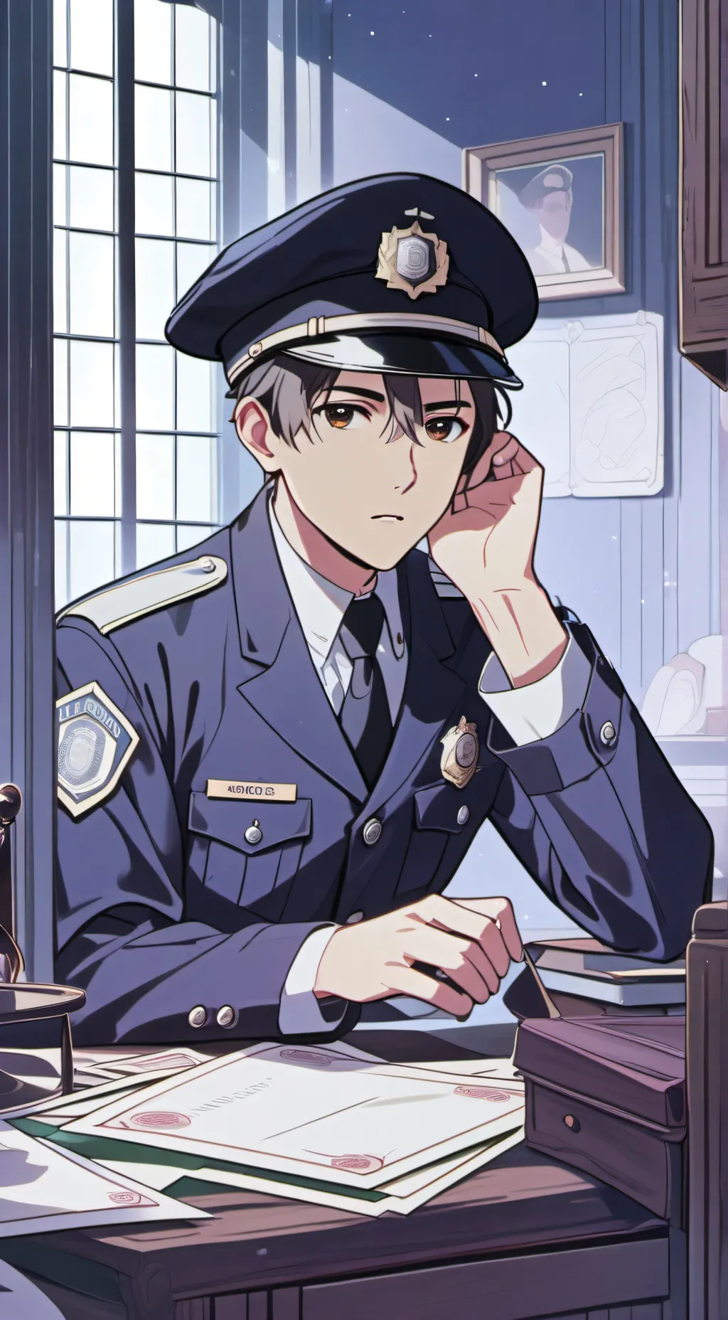 ai character: 911 background