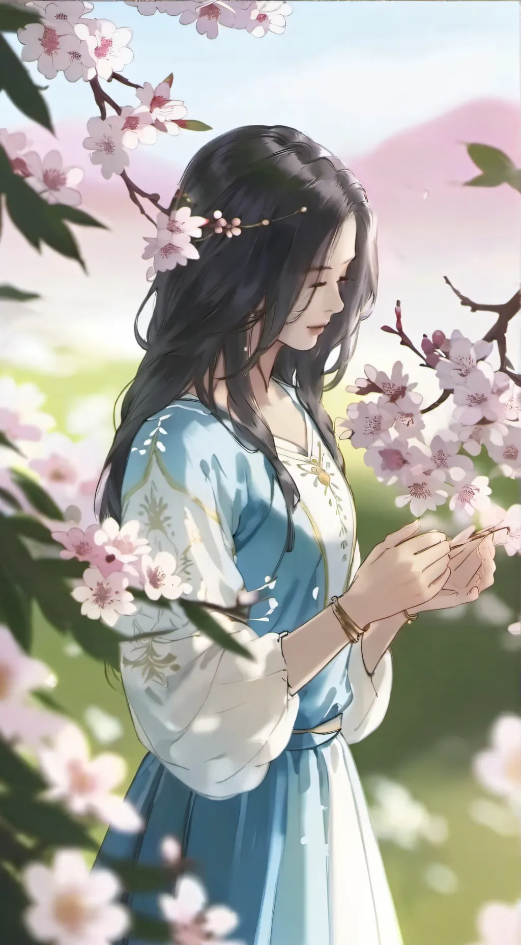 ai character: Akane  background