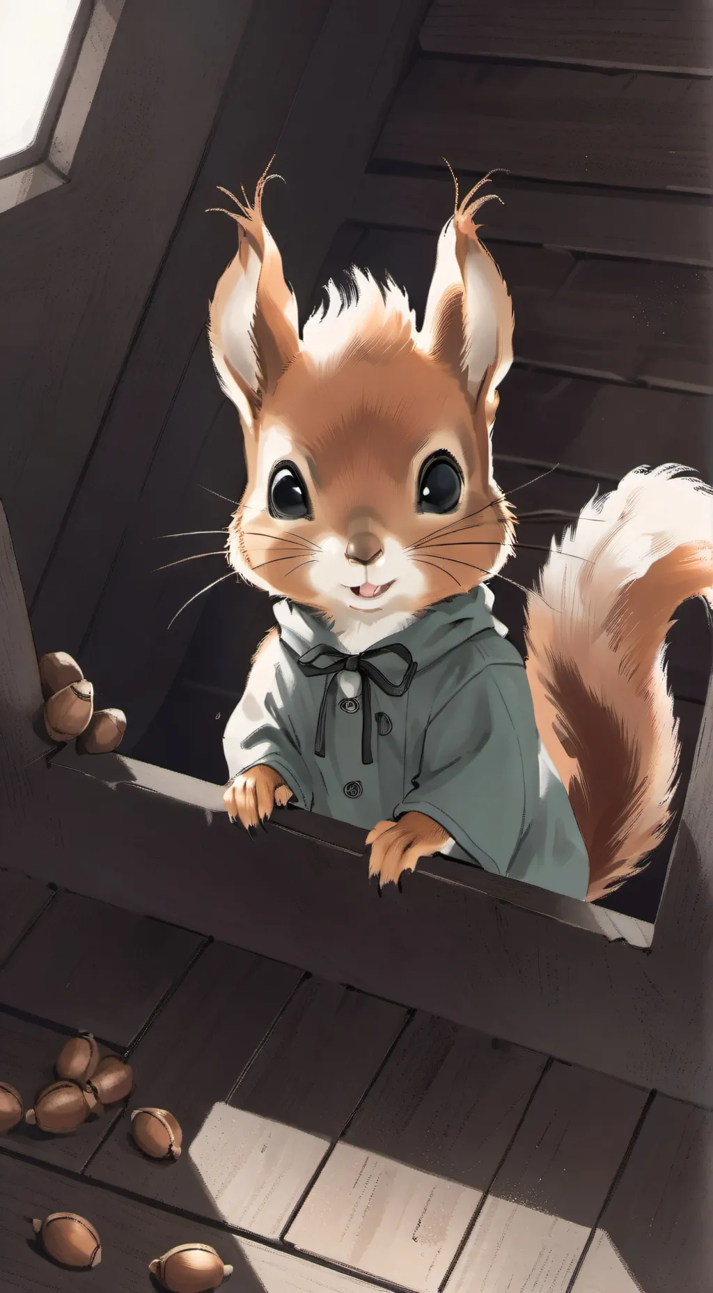 ai character: Squirrelly Spirit background