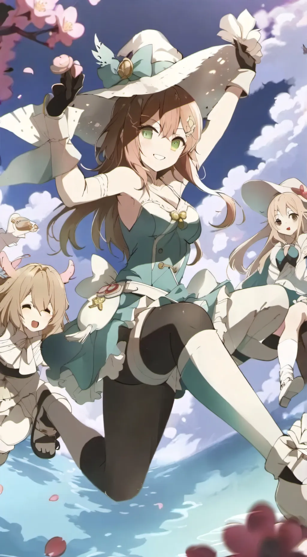 ai character: Freaky Anime girls background