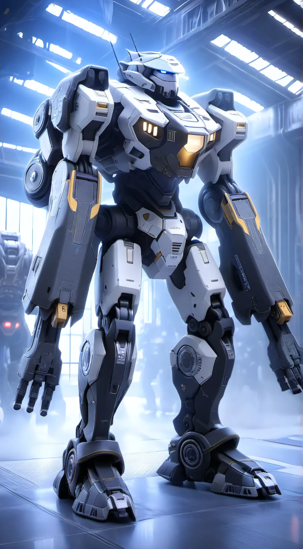 ai character: Interceptor mech background