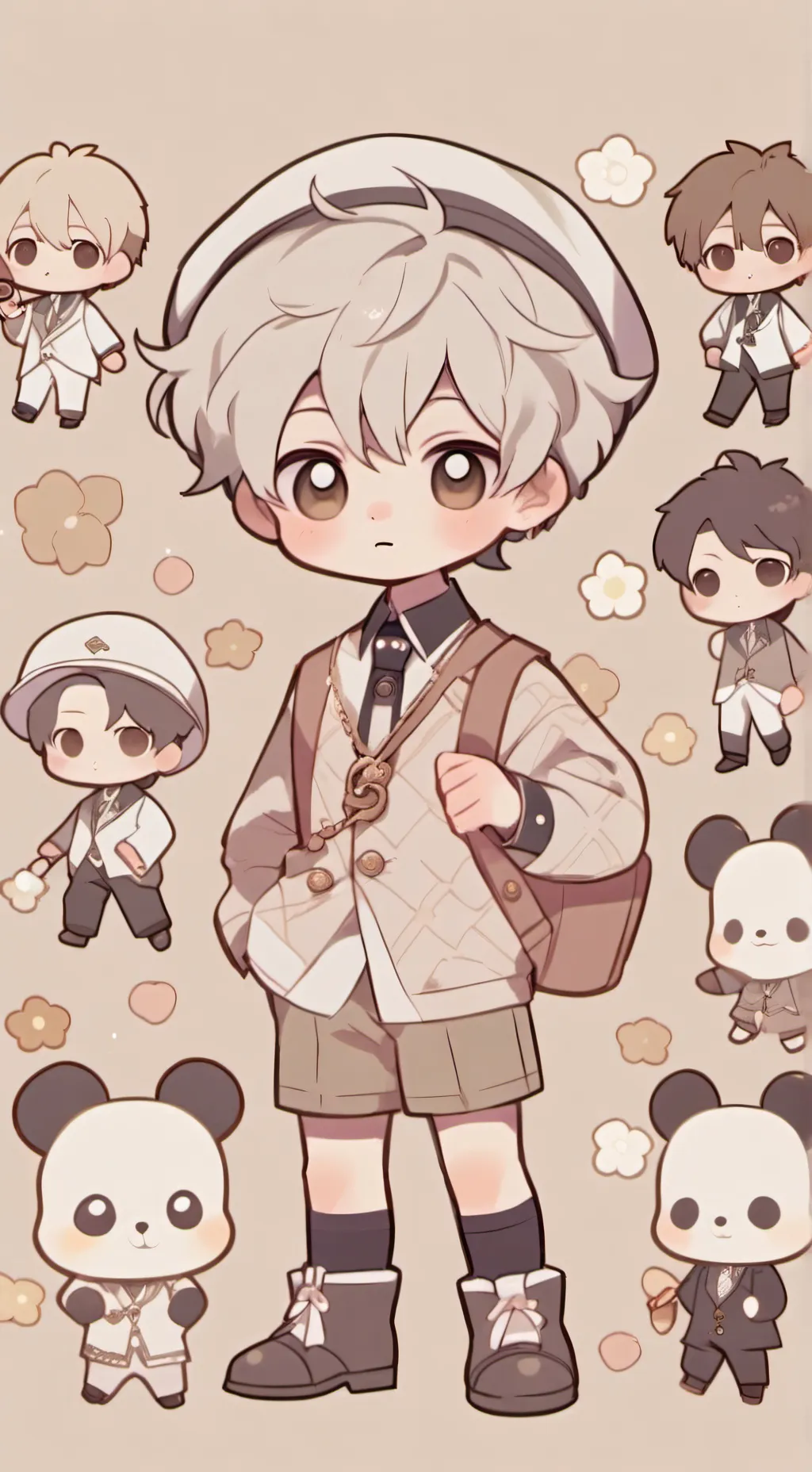 ai character: Stray kids:)  background