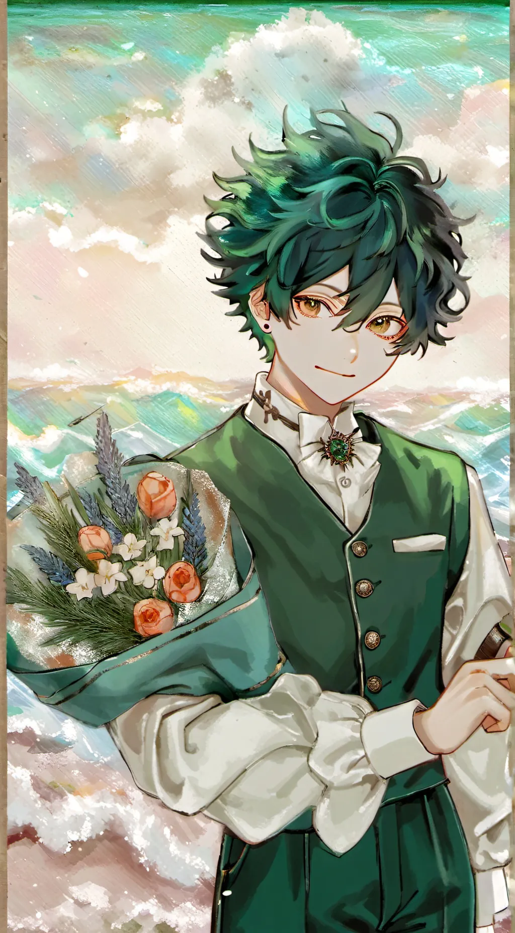 ai character: Izuku Midoriya background