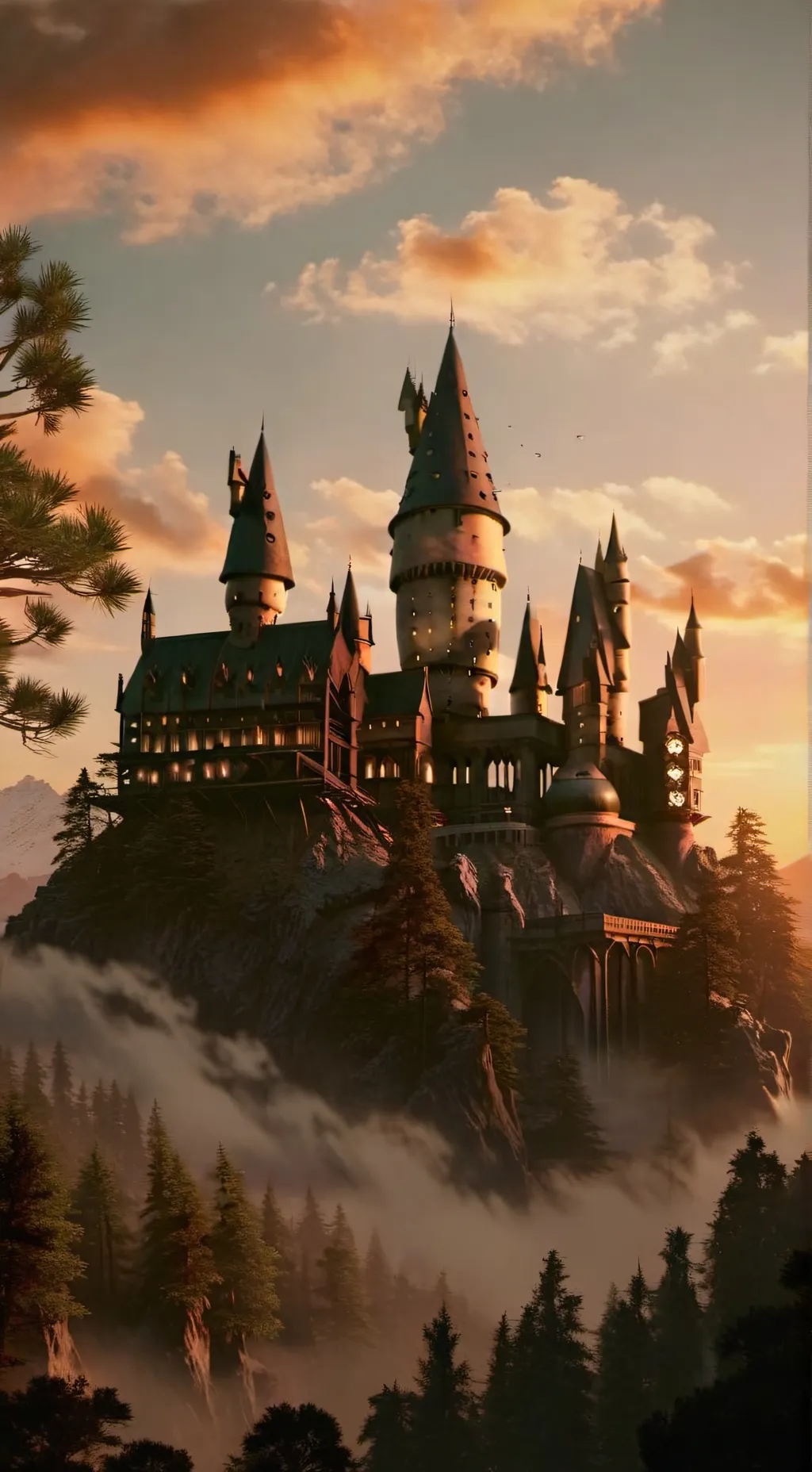 ai character: •Hogwarts• background