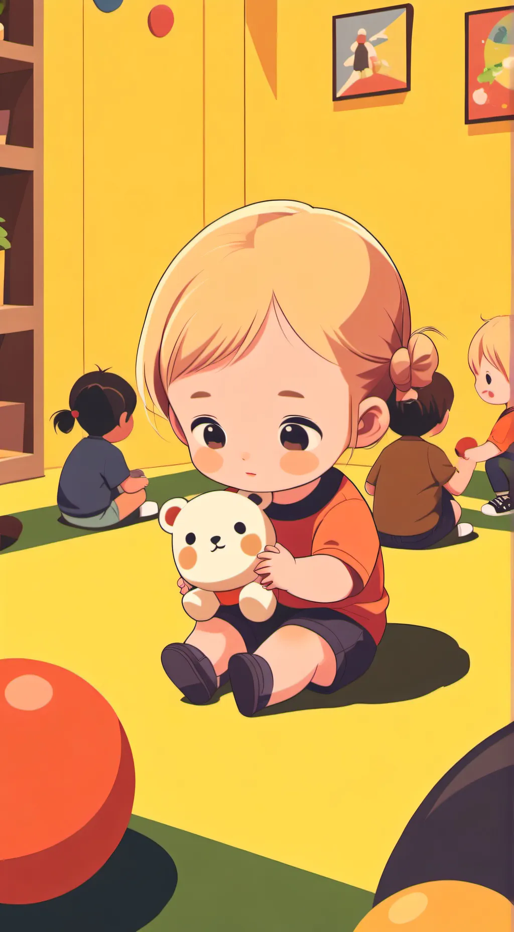 ai character: Nursery background