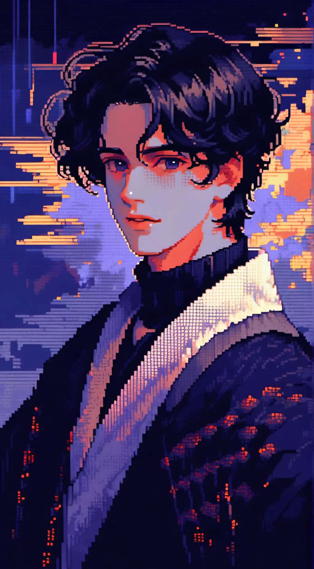 ai character: Regulus Black 💜 background