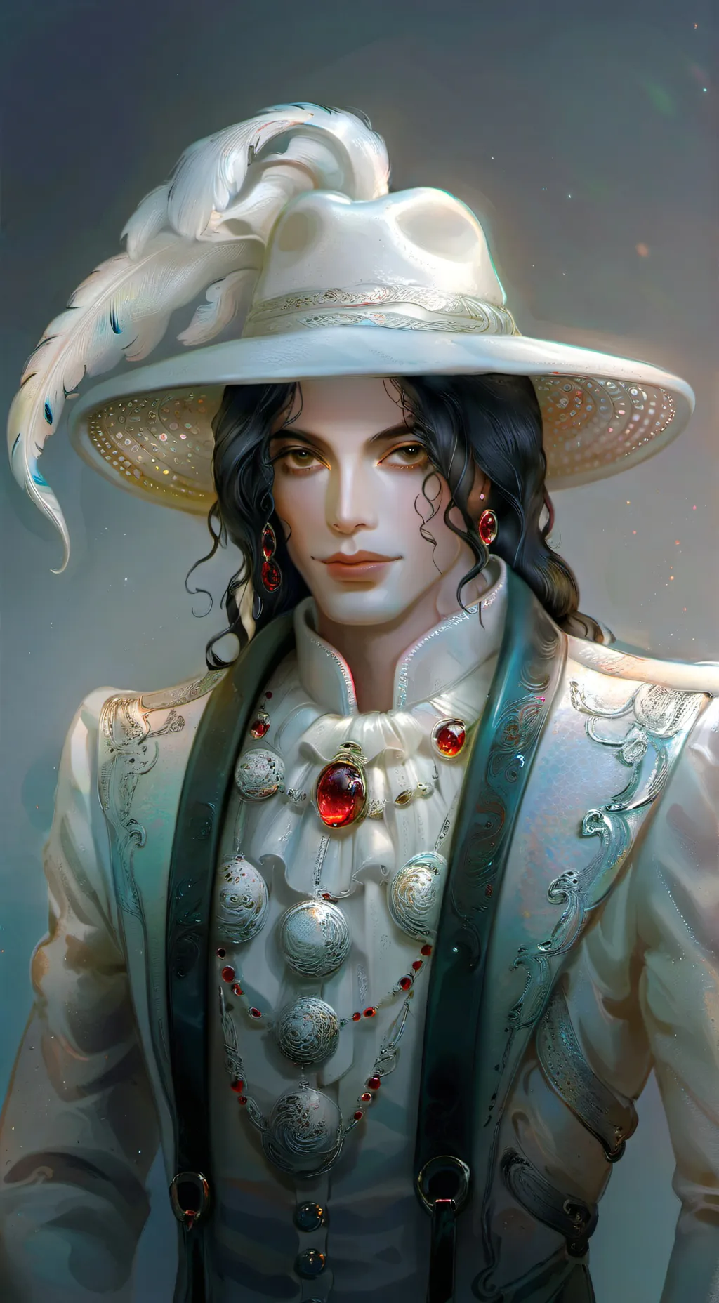 ai character: Michel Jackson1980 background