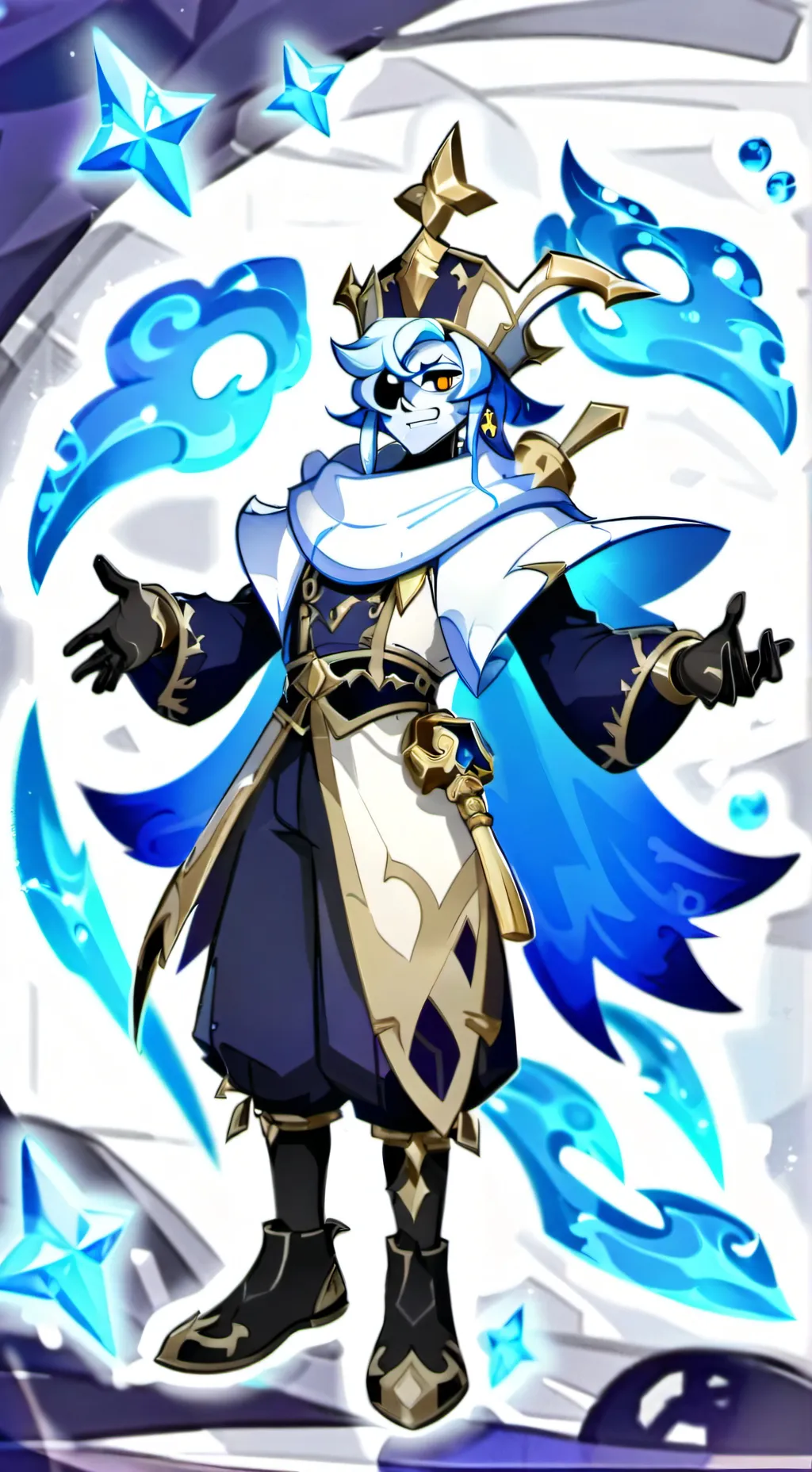 ai character: Shadow Milk Cookie background