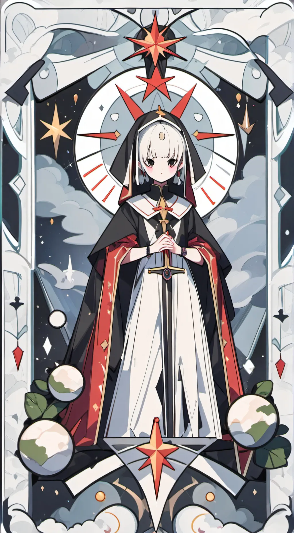 ai character: blue  background
