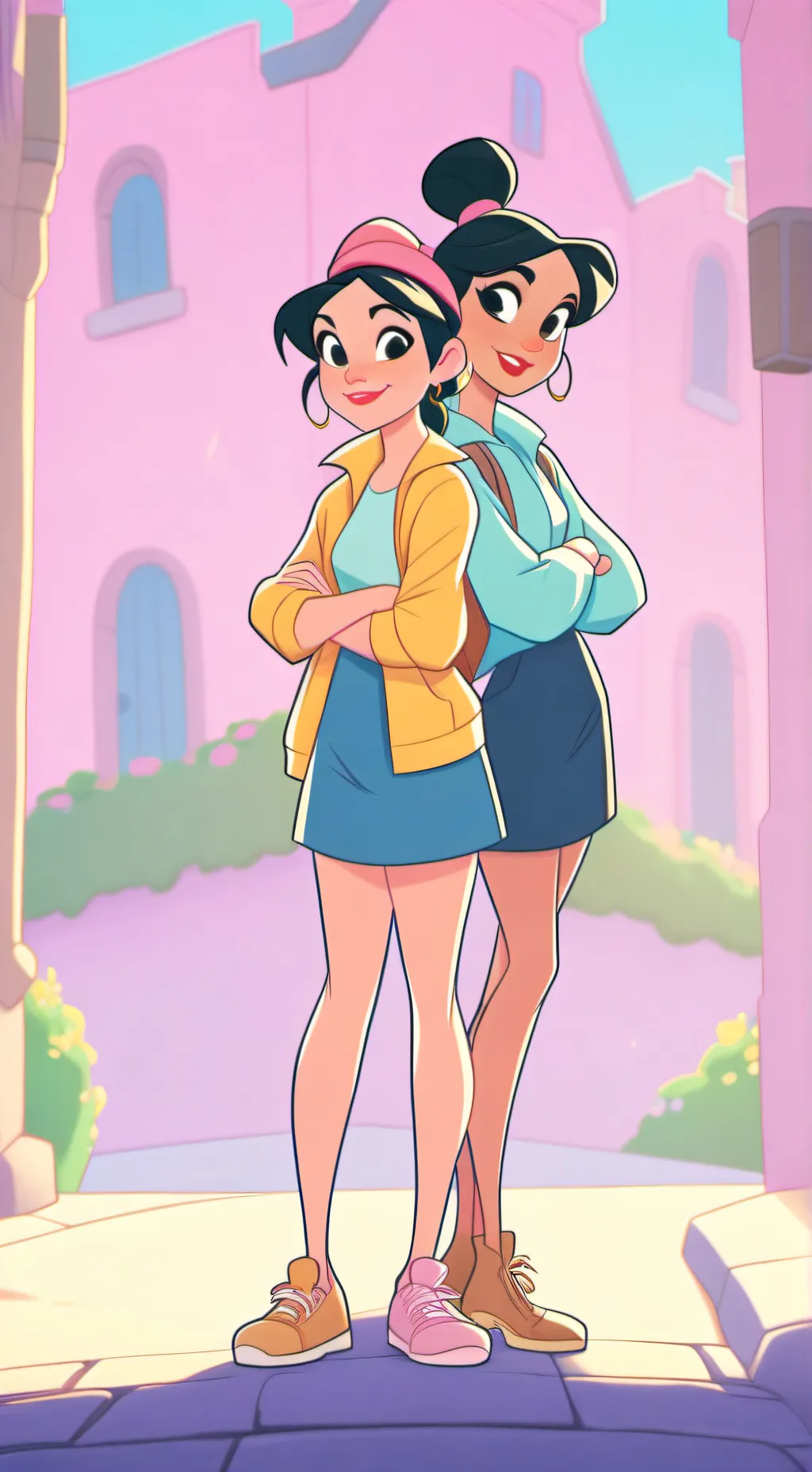 ai character: Les sisters background