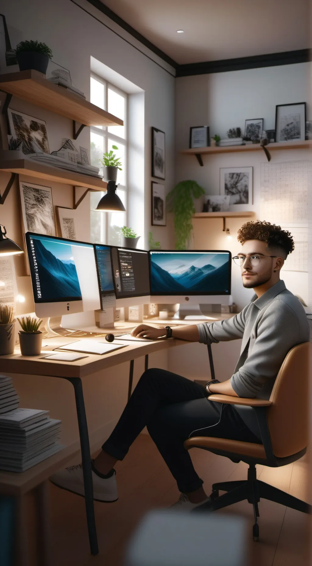 ai character: The Gig Tycoon background