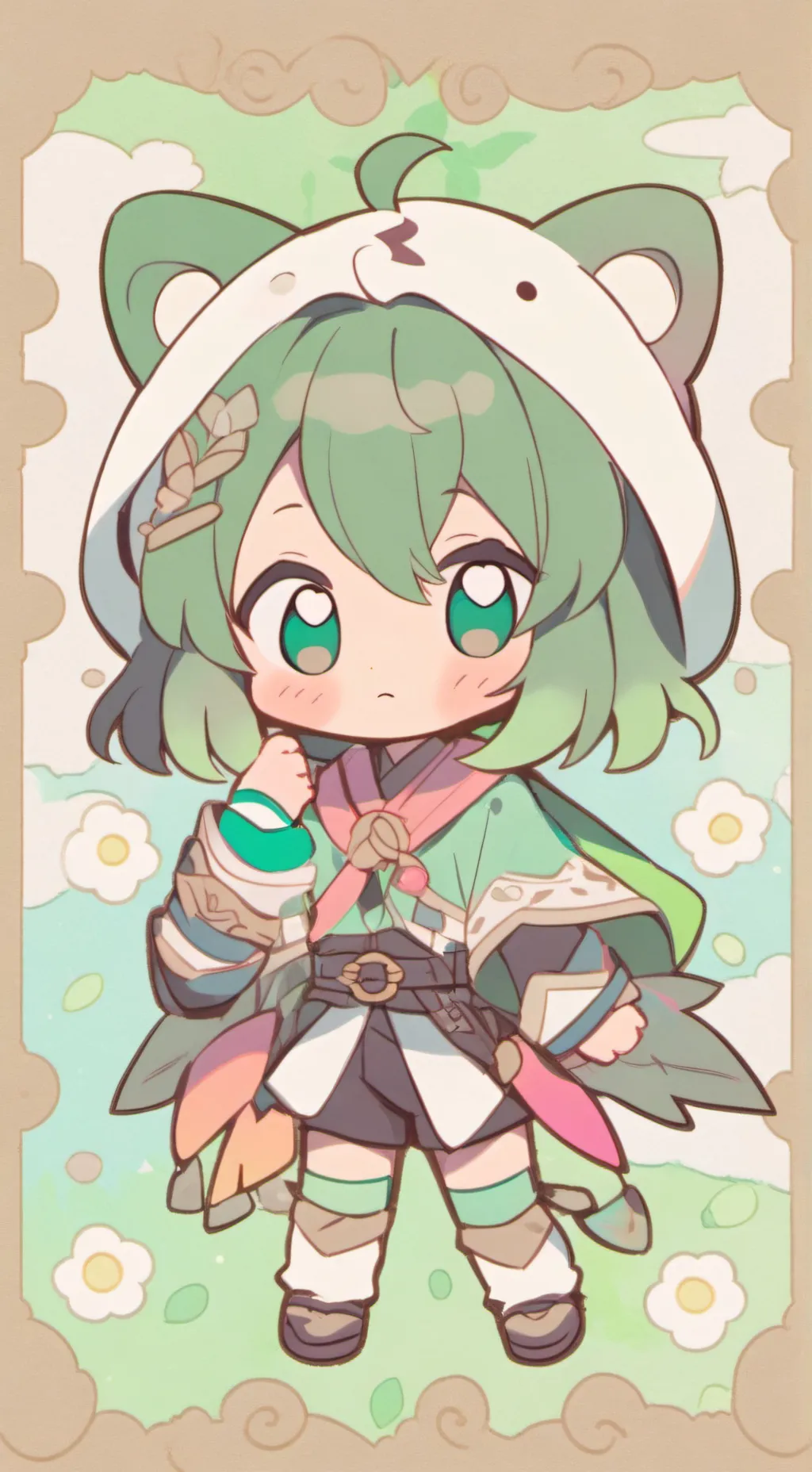 ai character: Aphamau  background