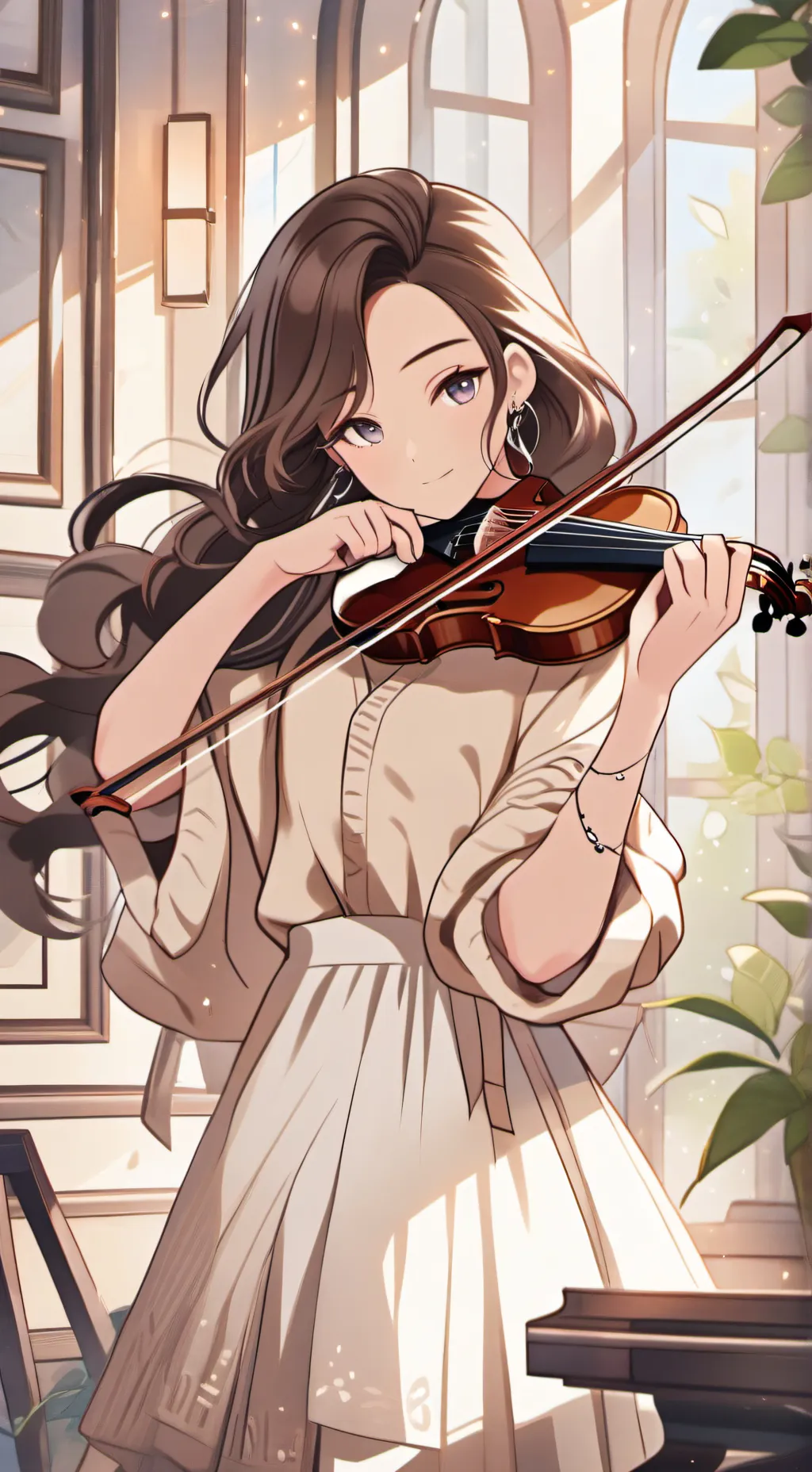 ai character: Melody Beaumont background