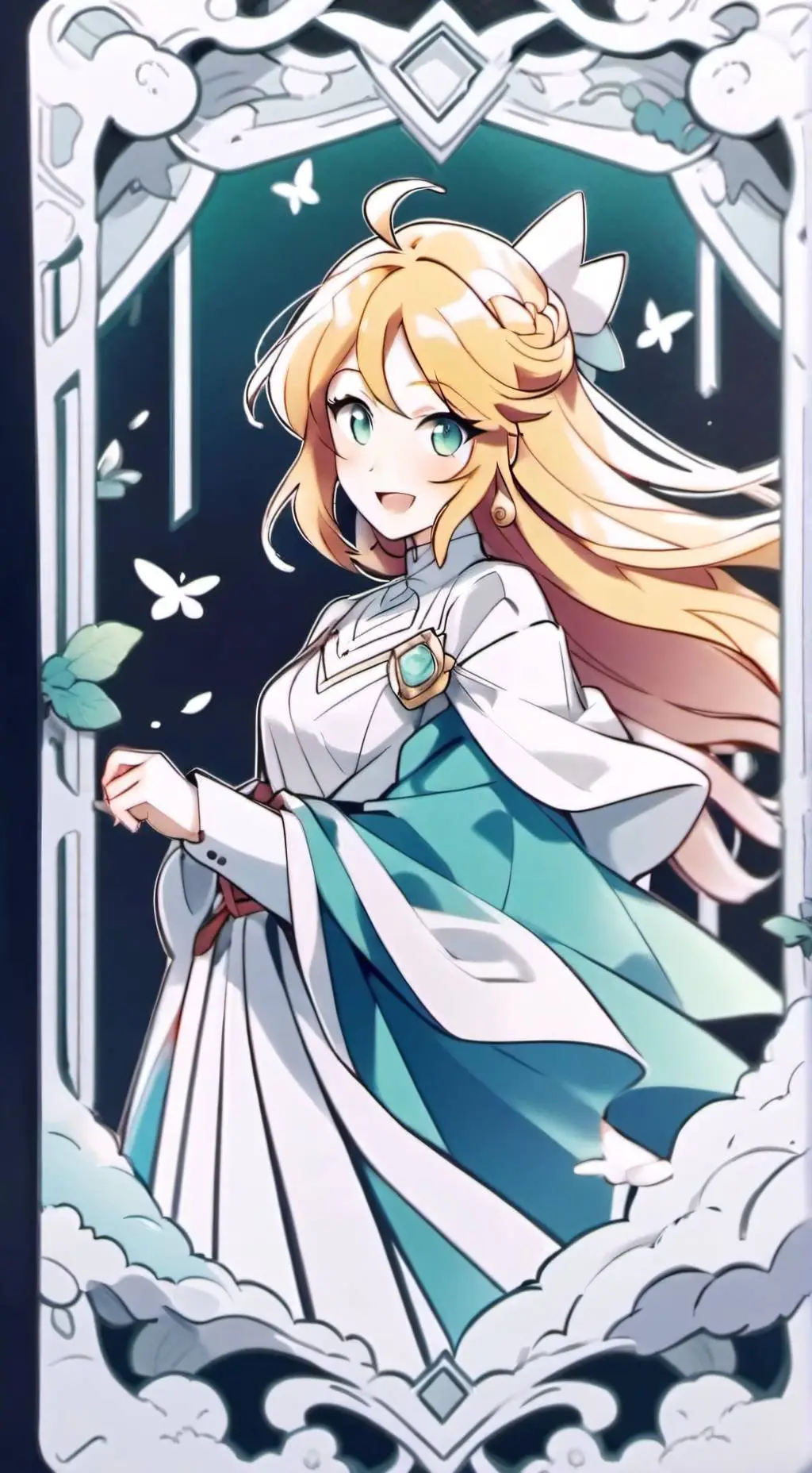 ai character: Юни ♡ background