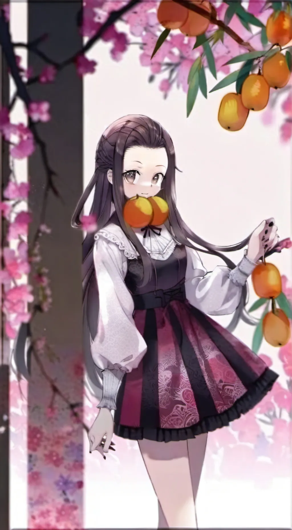 ai character: nezuko kamado  background