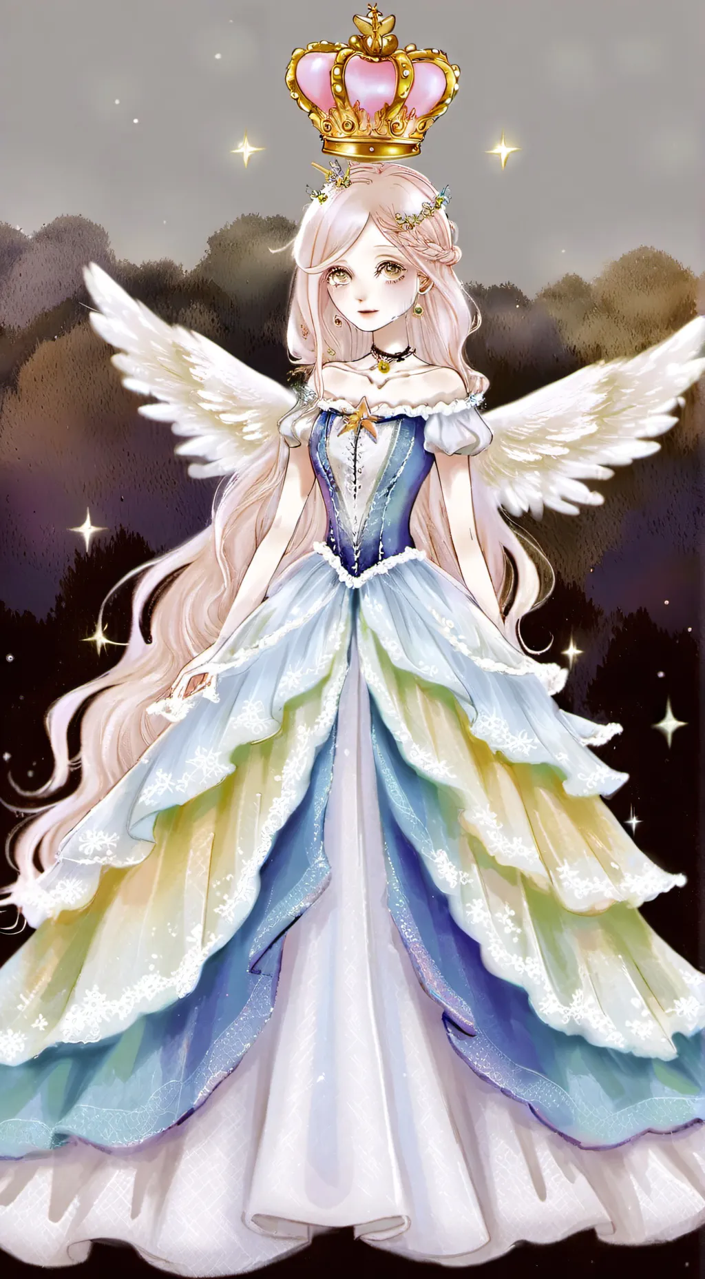 ai character: colors of life background