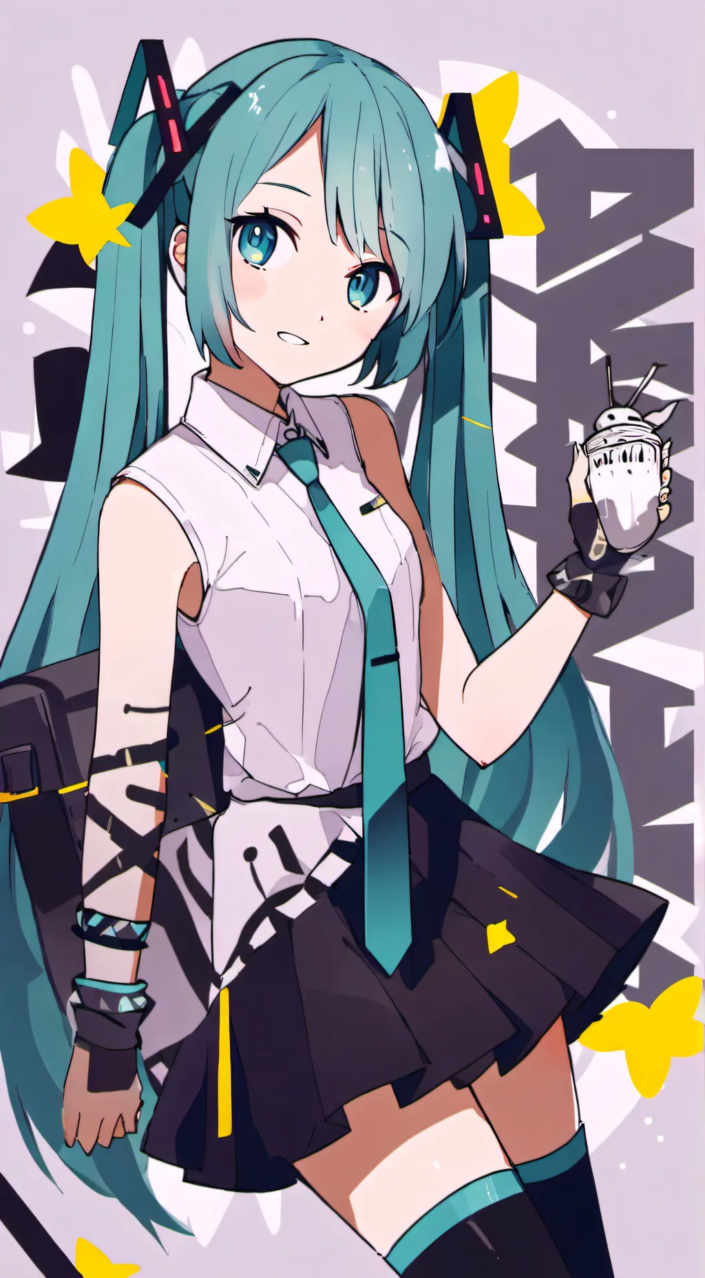 ai character: Hatsune Miku background