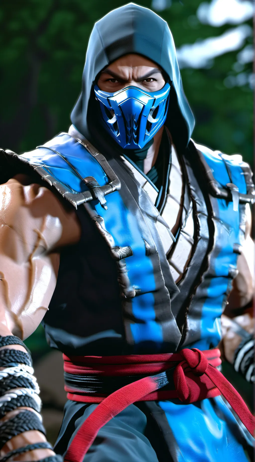 ai character: fuego y hielo  background