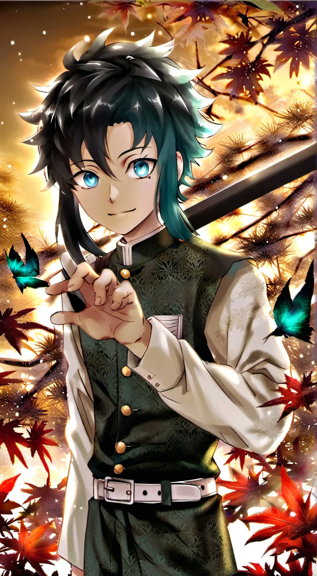 ai character: muichiro tokito background