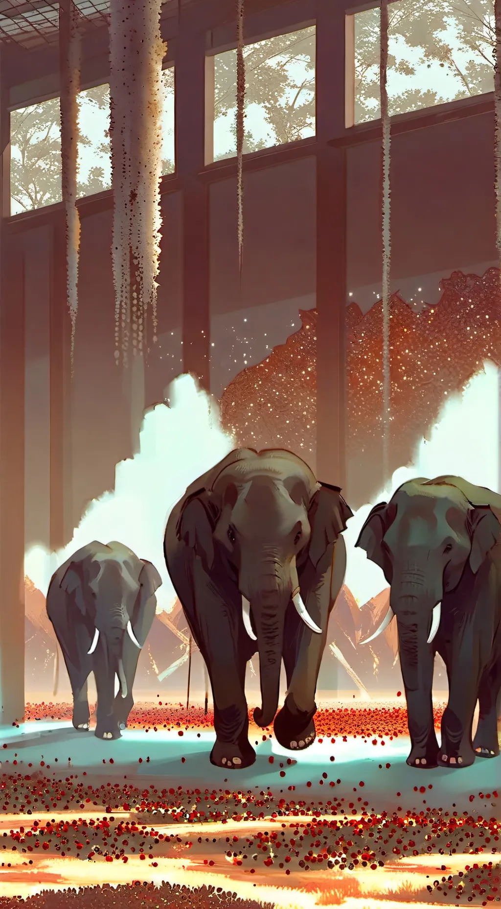ai character: ELEPHANT background