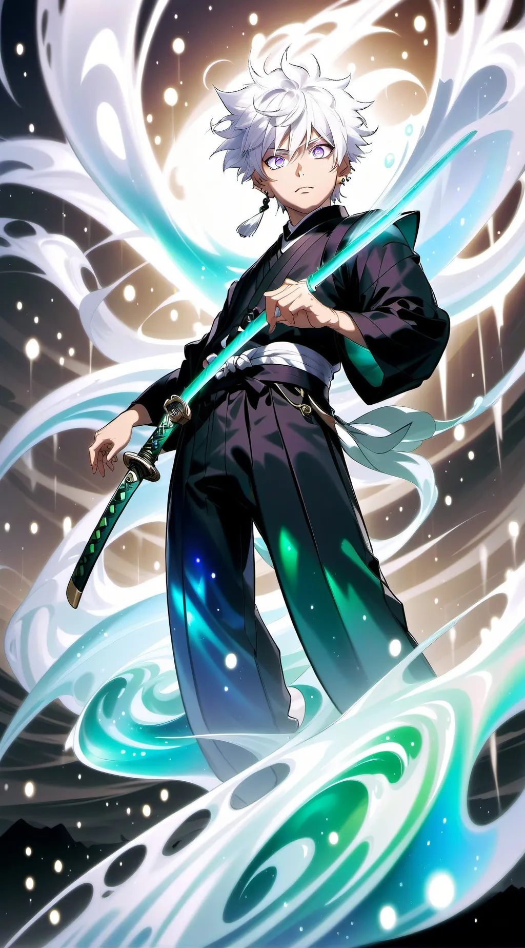 ai character: New Demon slayer background