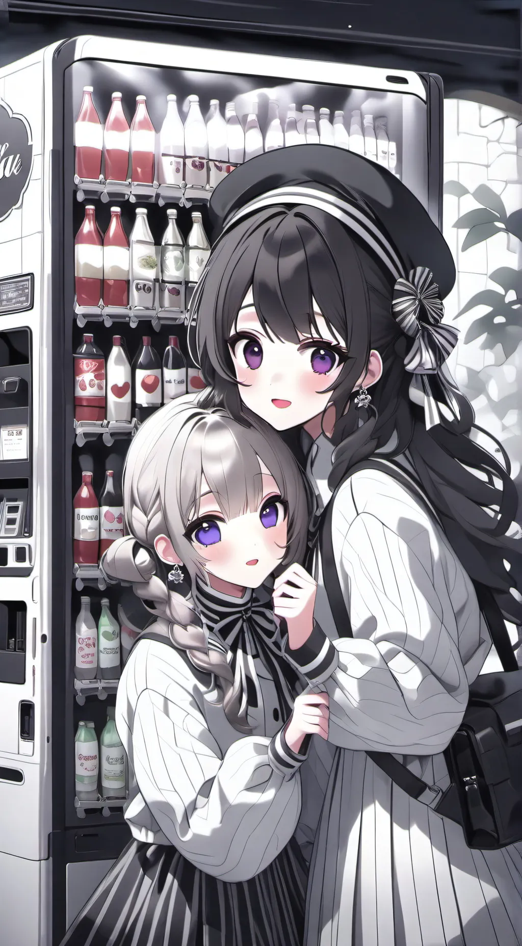 ai character: Ariana and Lucia  background