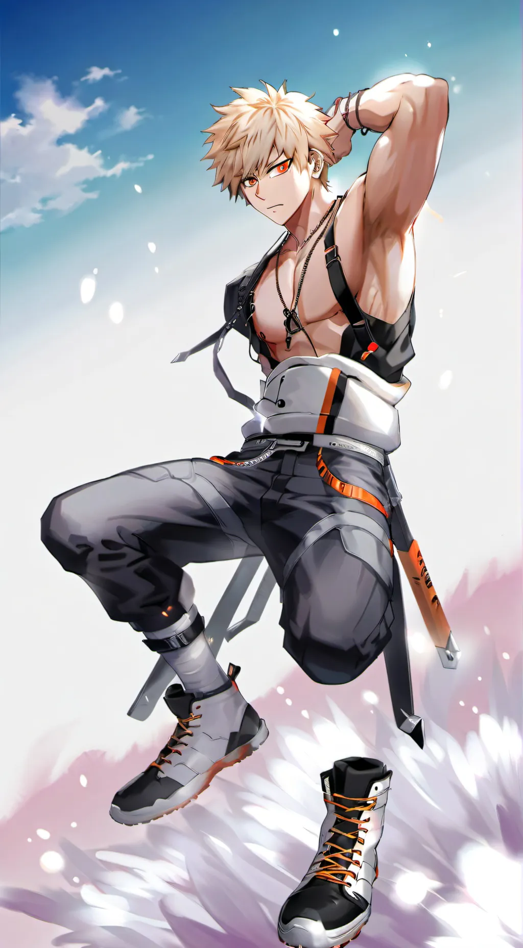 ai character: Bakugo x Deku  background