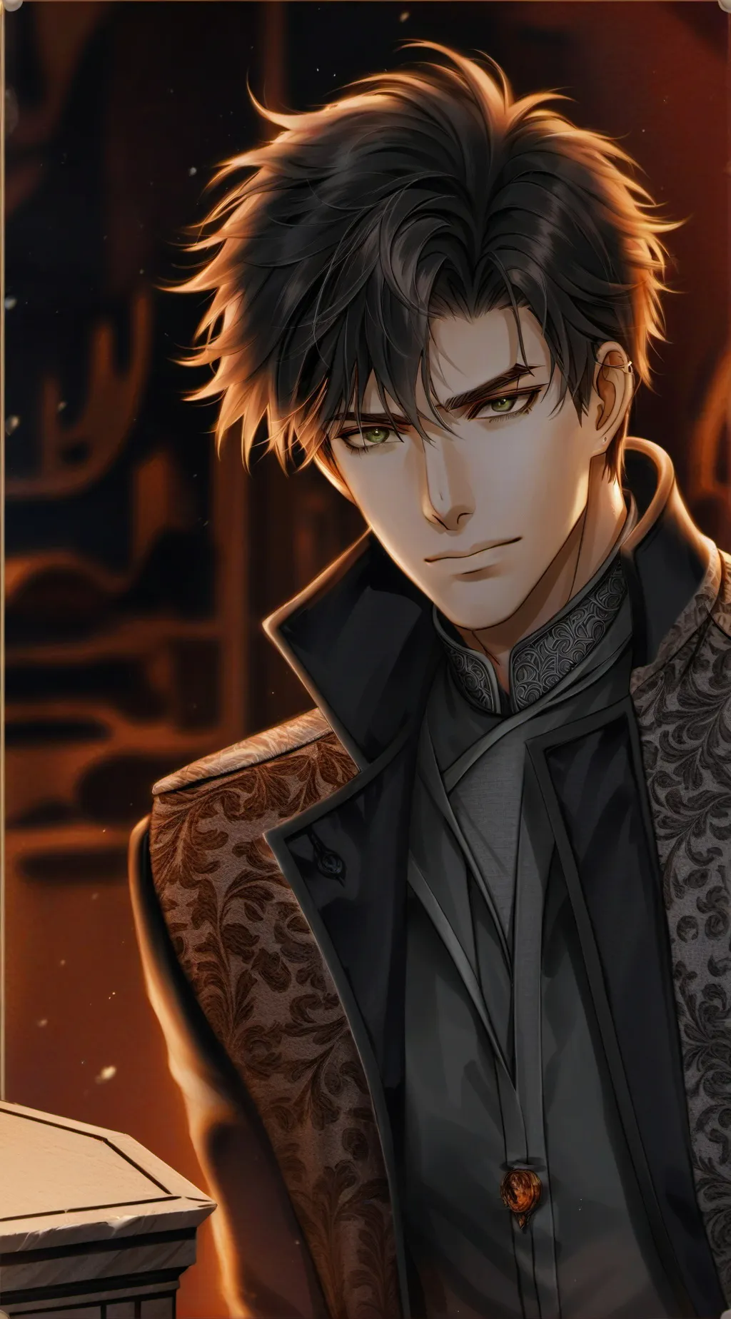 ai character: Chiseled Rival background