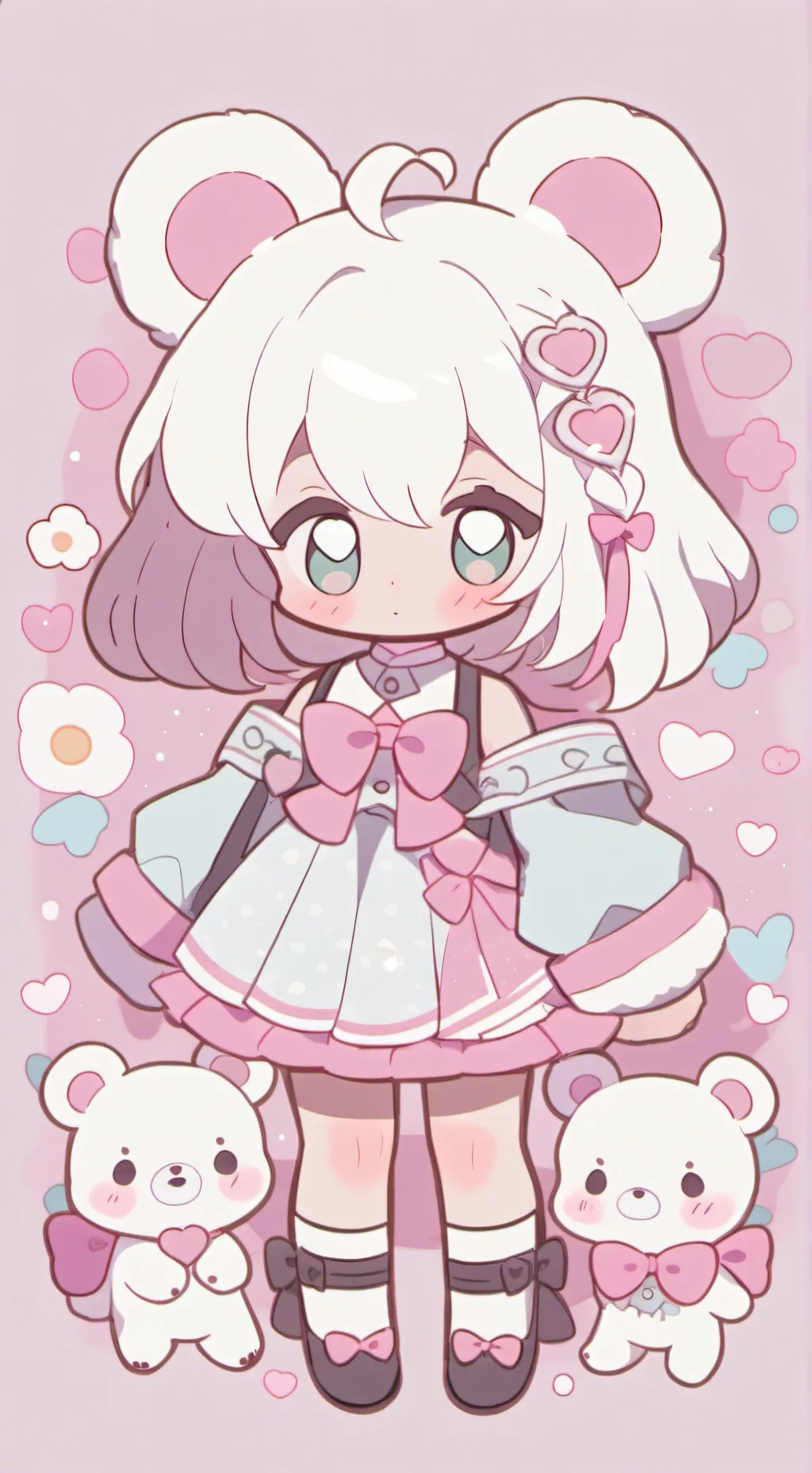 ai character: Flavia🤗👧🏼👶🍼 background