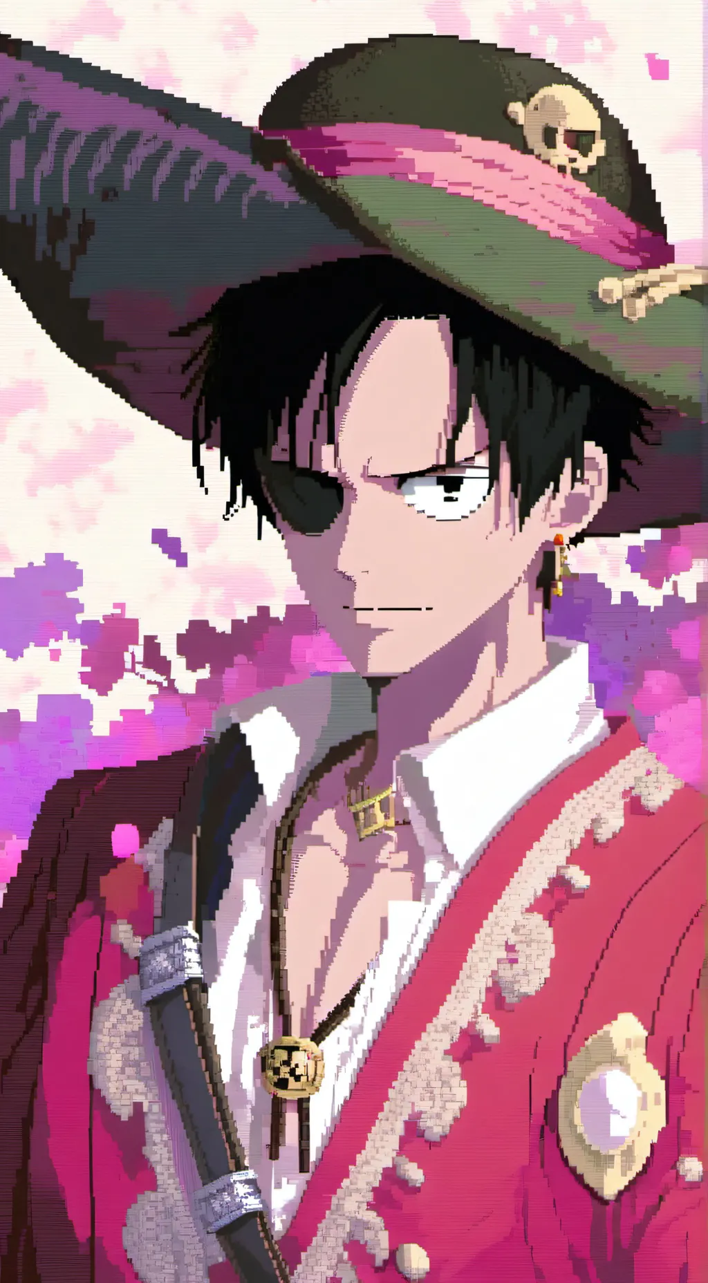 ai character: Luffy background