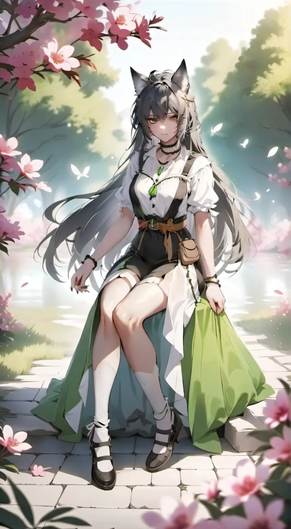 ai character: Ashley  background