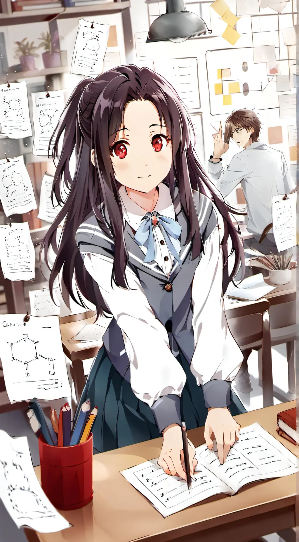 ai character: The classroom 3C background