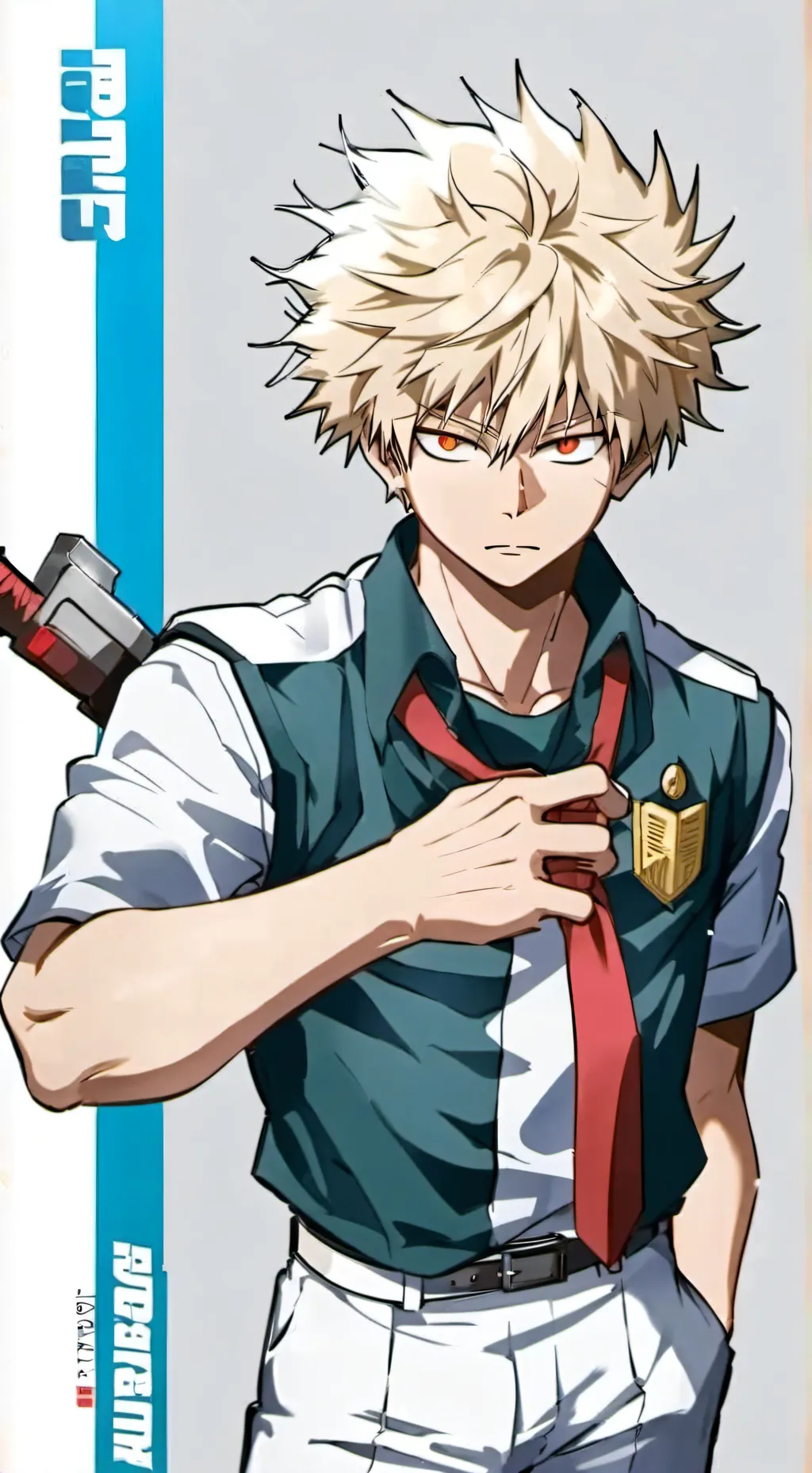 ai character: Katsuki Bakugo background