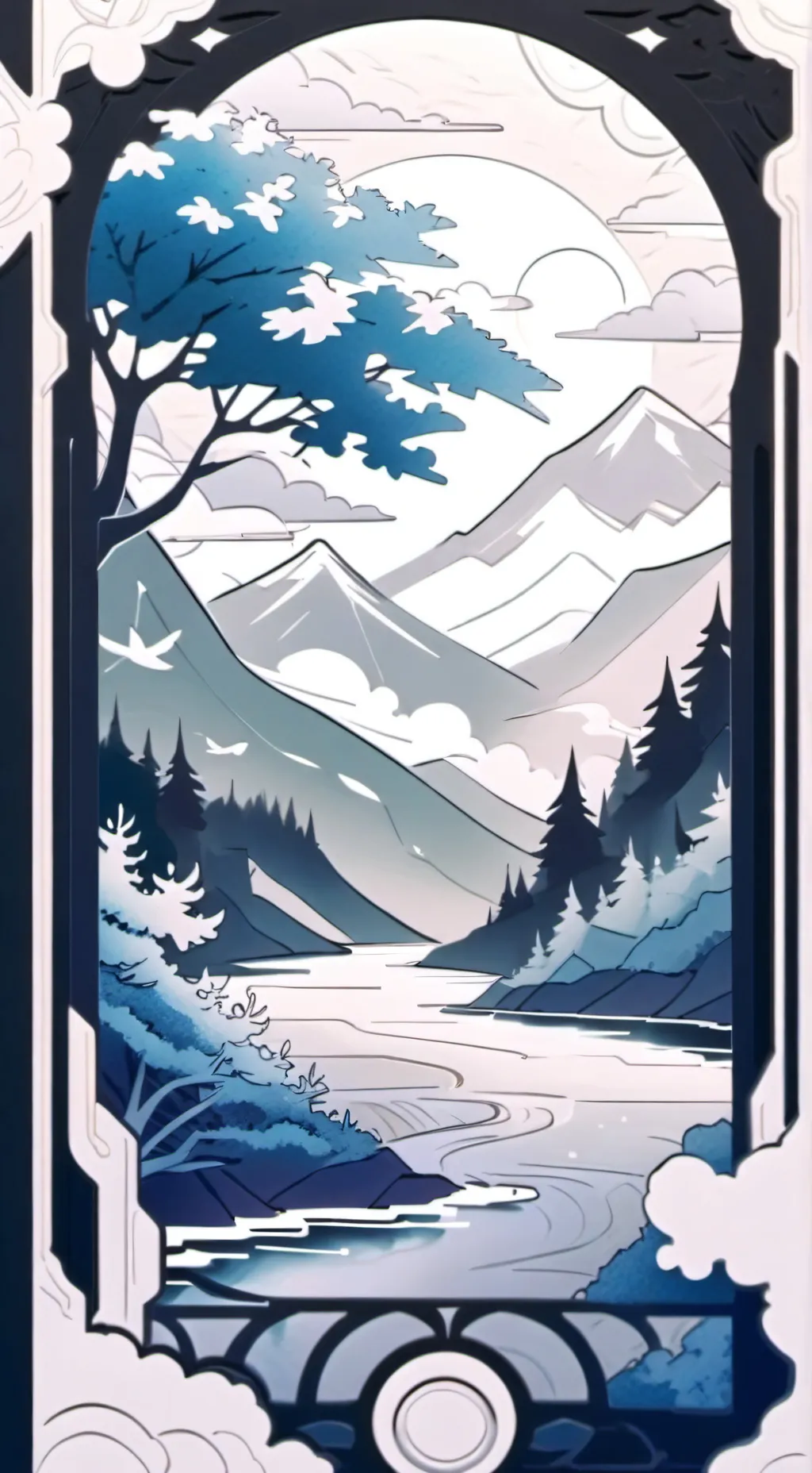 ai character: montaña natagumo background