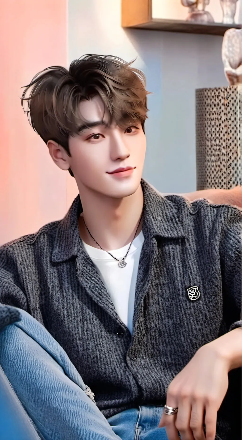 ai character: San(ateez) Vampire background