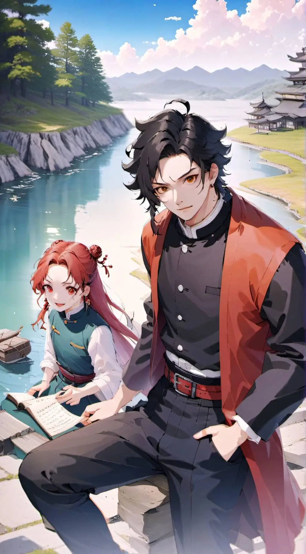 ai character: hashira first meet background