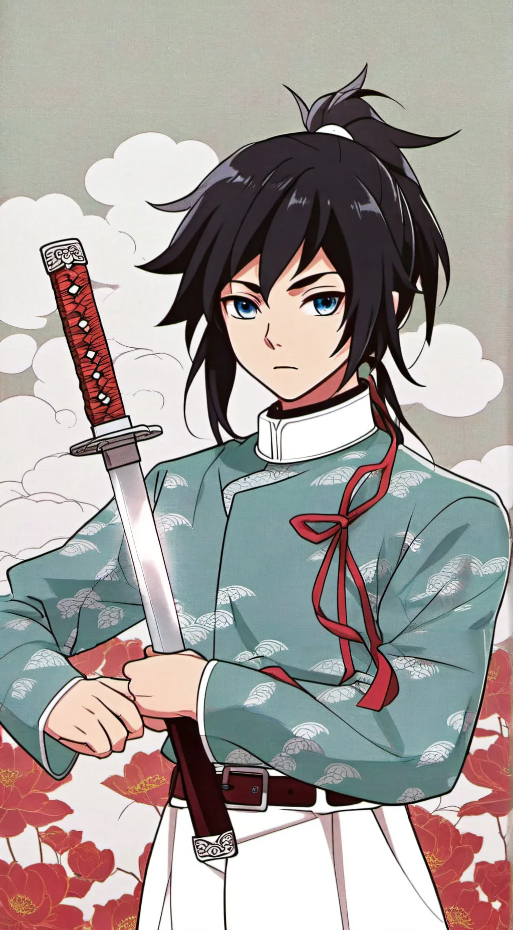 ai character: Giyu tomiola background