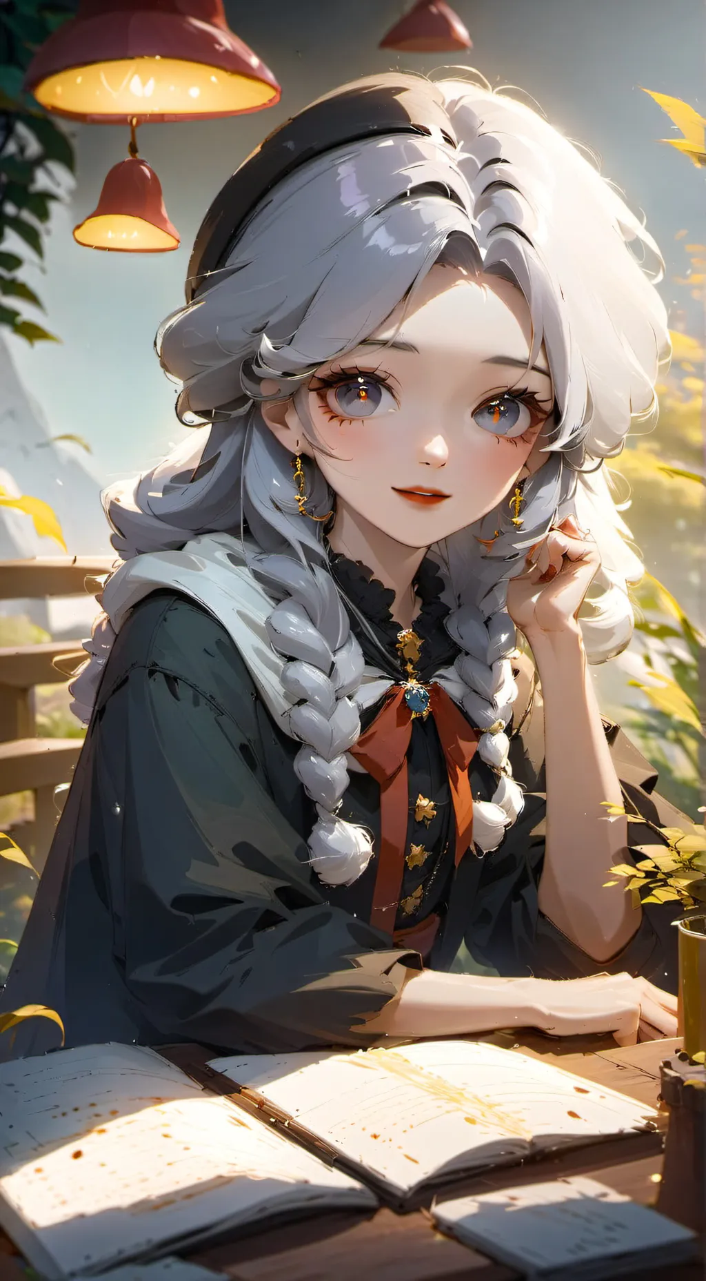 ai character: Ivory background