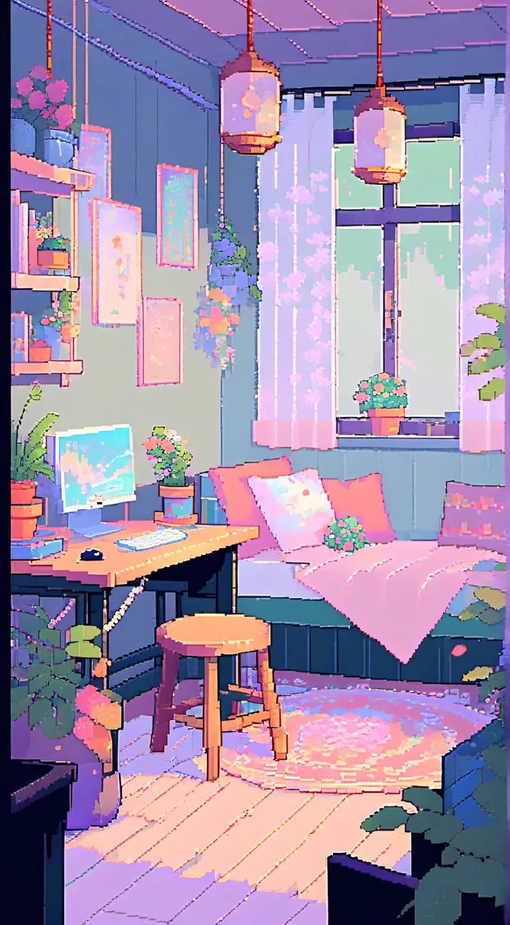 ai character: sprunki sleepover background