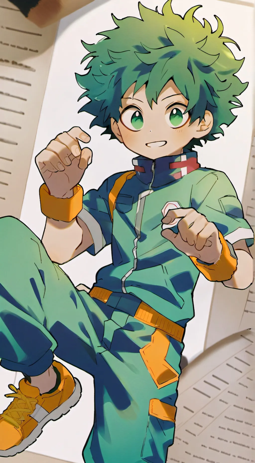 ai character: deku background
