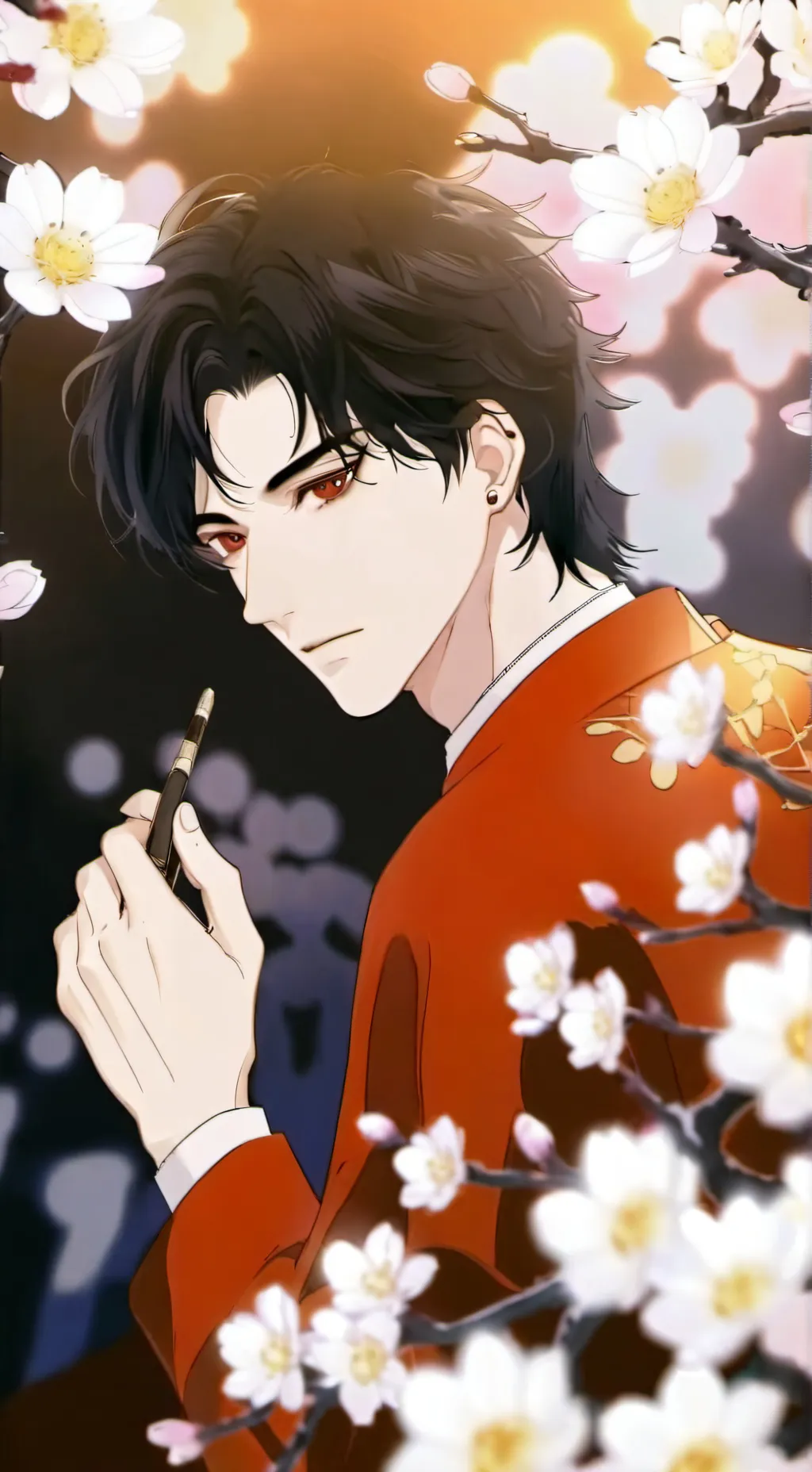 ai character: Make him cry background
